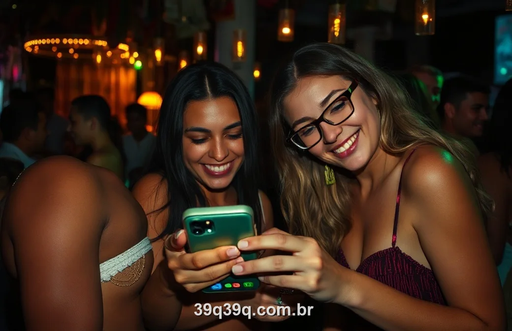 Amigos brasileiros usando o 39Q juntos