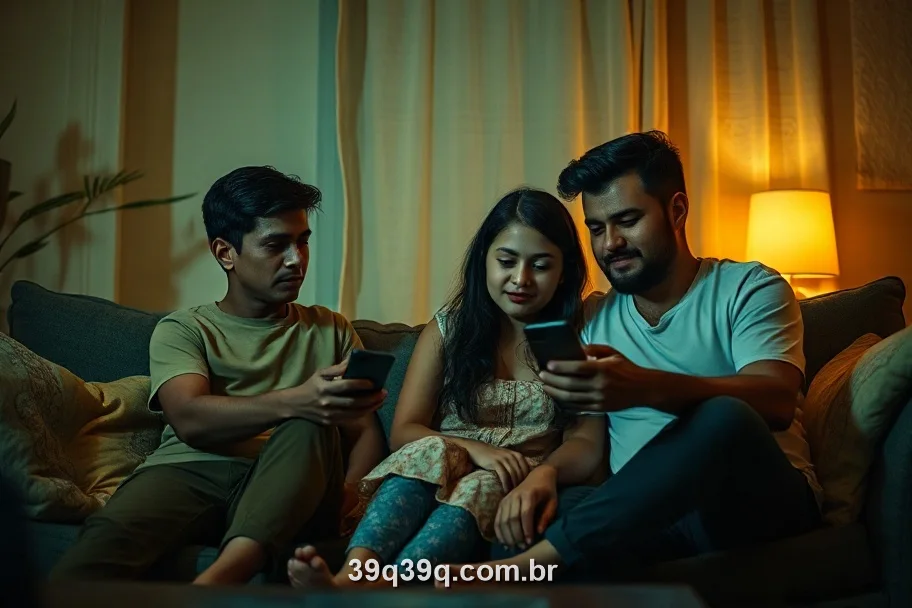 Família brasileira compartilhando o 39Q em casa